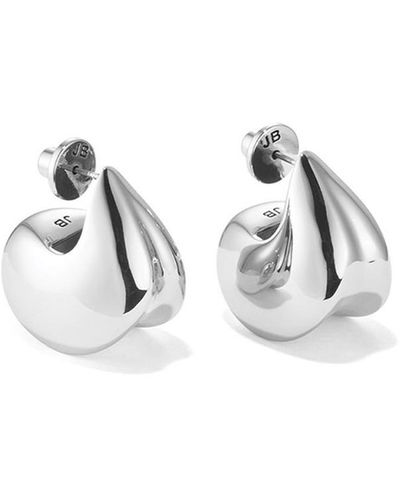 Jenny Bird Nouveaux -dipped Hoop Earrings - Metallic