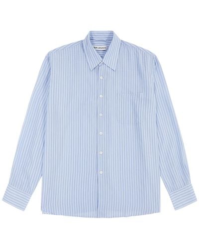 Our Legacy Above Striped Shirt - Blue