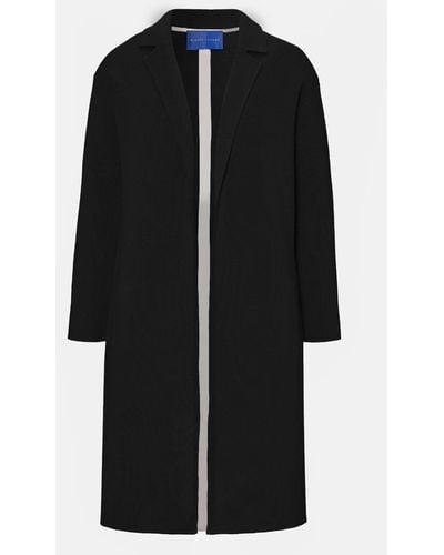 Winser London Knitted Wool Coat - Black