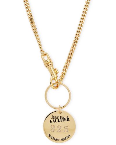 Jean Paul Gaultier 325 Logo Chain Necklace - Metallic