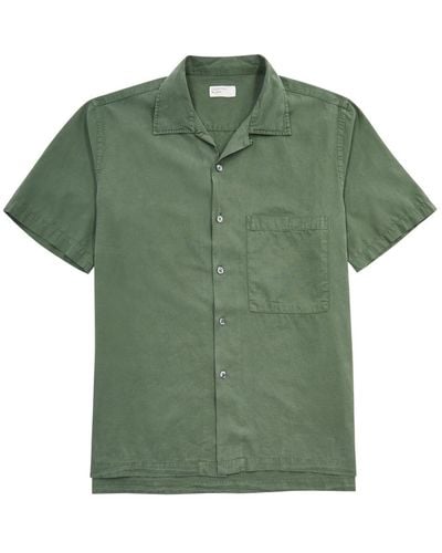 Universal Works Camp Ii Lyocell-Blend Shirt - Green