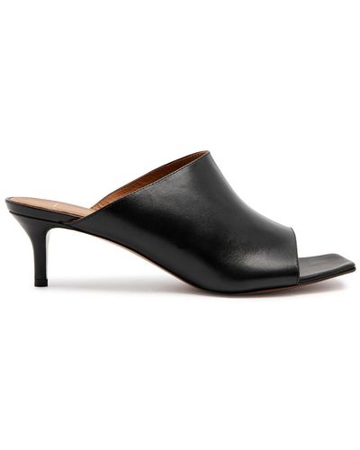 Atp Atelier Malonno Leather Mules - Black