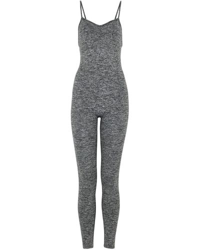 Prism Balanced Stretch-jersey Jumpsuit - Gray