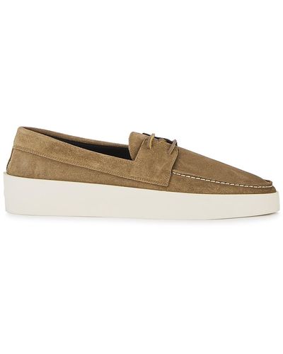 Fear Of God Brown Suede Boat Shoes - Multicolor