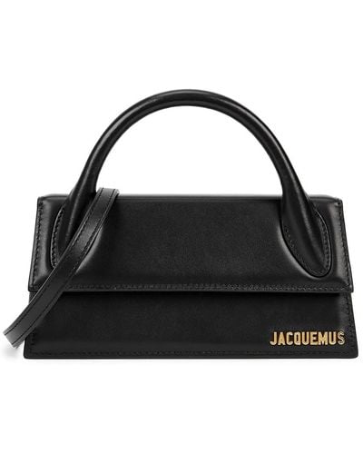 Jacquemus Le Chiquito Long Leather Top Handle Bag - Black