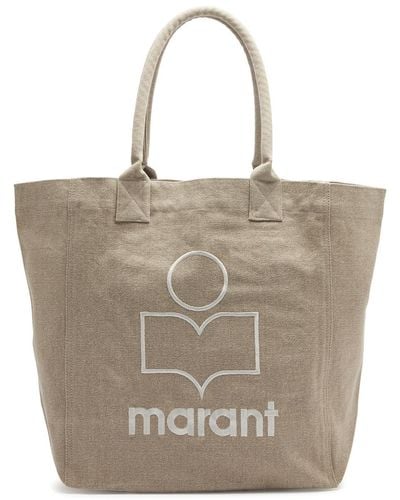 Isabel Marant Yenky Logo-embroidered Canvas Tote - Natural