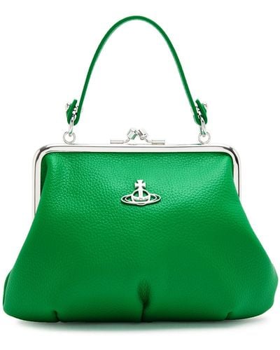 Vivienne Westwood Granny Frame Vegan Leather Top Handle Bag - Green