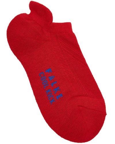 FALKE Cool Kick Jersey Trainer Socks - Red