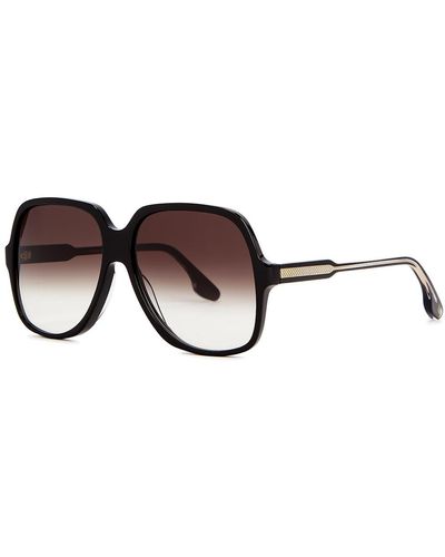 Victoria Beckham Oversized Sunglasses, Sunglasses, - Brown