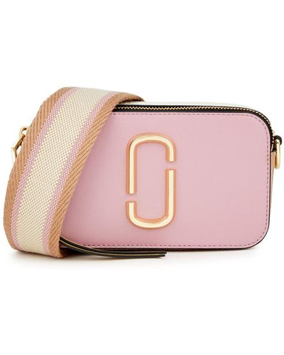 Marc Jacobs The Colourblock Snapshot Leather Cross-body Bag - Pink
