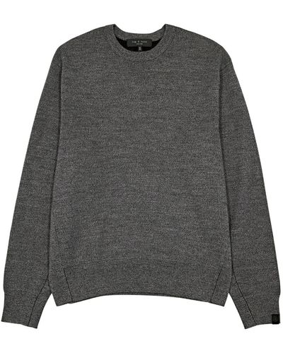 Rag & Bone York Wool-blend Sweater - Gray