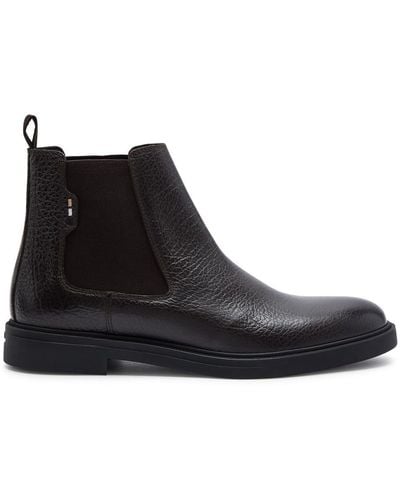 BOSS Calev Leather Chelsea Boots - Black