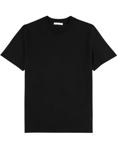 Helmut Lang Logo-Print Cotton T-Shirt - Black