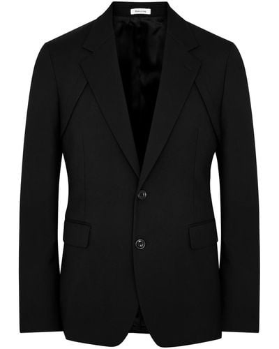 Alexander McQueen Harness Wool Blazer - Black