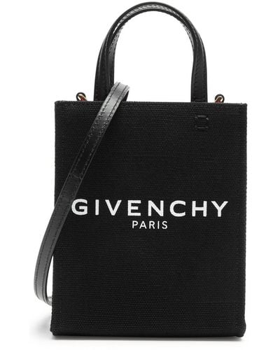 Givenchy G Tote Mini Canvas Cross-body Bag - Black
