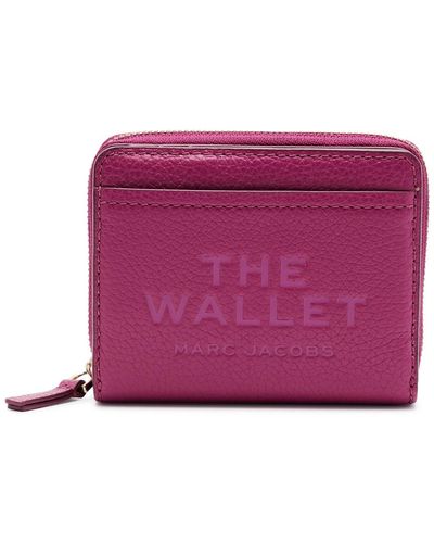 Marc Jacobs The Wallet Mini Leather Wallet - Purple