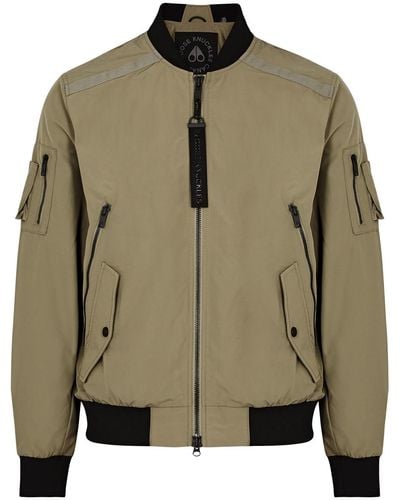 Moose Knuckles Courville Shell Bomber Jacket - Green