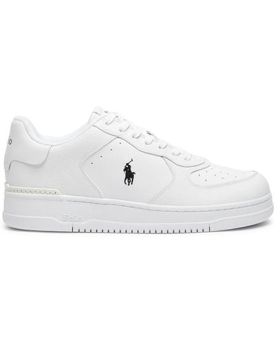 Polo Ralph Lauren Masters Court Leather Sneakers - White