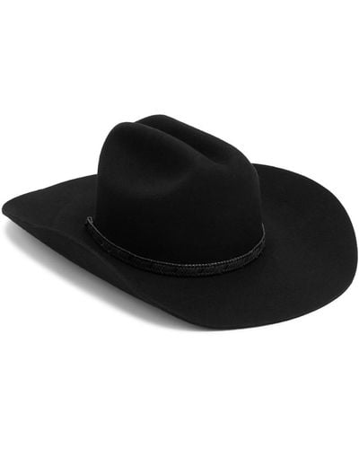 Lack of Color The Ridge Wool Cowboy Hat - Black