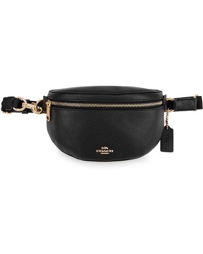 COACH Bethany Leather Belt Bag - Black