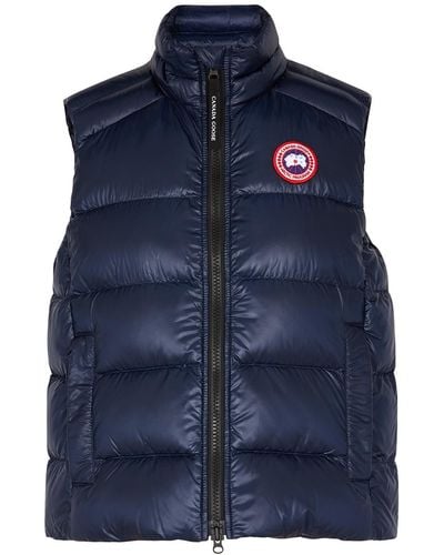 Canada Goose Cypress Quilted Shell Gilet , Gilet, High Neck - Blue