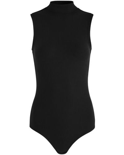 Spanx Suit Yourself Ribbed Stretch-Jersey Bodysuit - Black