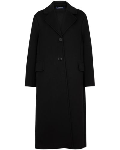 Max Mara Radice Jersey Coat - Black
