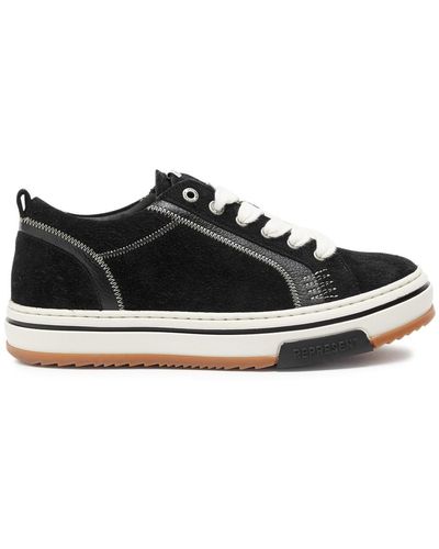 Represent Htn Paneled Suede Sneakers - Black