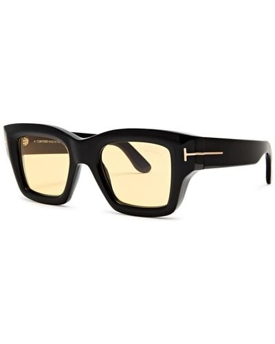 Tom Ford Ilias Square-Frame Sunglasses - Brown