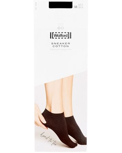 Wolford White Cotton-blend Sneaker Socks