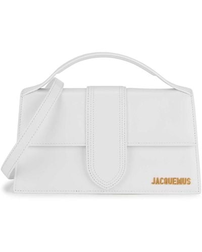Jacquemus Le Grande Bambino Leather Top Handle Bag - White