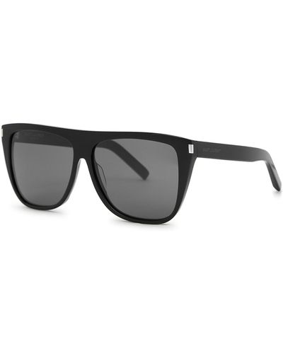 Saint Laurent Sl102 D-Frame, Sunglasses, Dark Lenses - Grey
