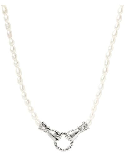 Missoma X Harris Reed In Good Hands Necklace - White