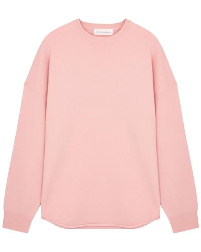 Extreme Cashmere N°53 Crew Hop Cashmere-blend Sweater - Pink