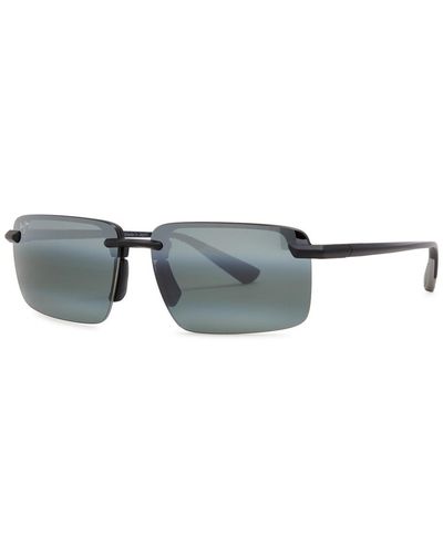 Maui Jim Laulima Rimless Rectangle-frame Sunglasses - Multicolour