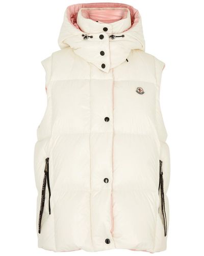 Moncler Luzule Quilted Shell Gilet - Natural