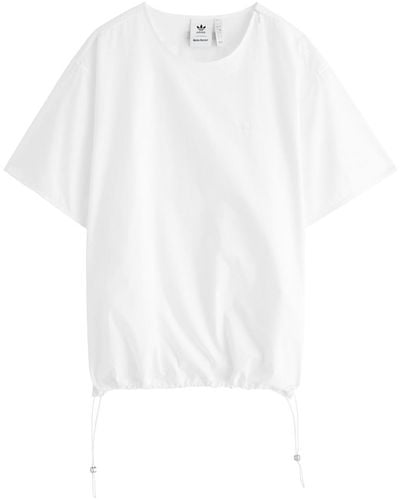 adidas Logo Cotton-Poplin T-Shirt - White