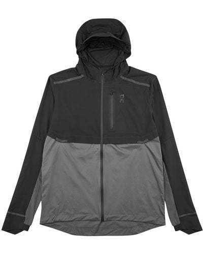 On Shoes Weather Hooded Shell Jacket - Black