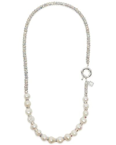 PEARL OCTOPUSS.Y Paris Diamond-Plated Necklace - White