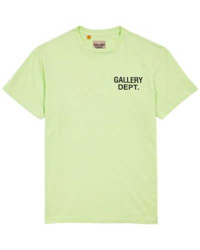 GALLERY DEPT. Logo-print Cotton T-shirt - Green