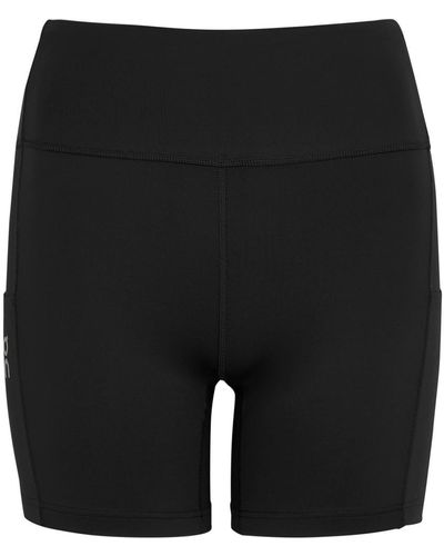 On Shoes Performance Stretch-Jersey Shorts - Black