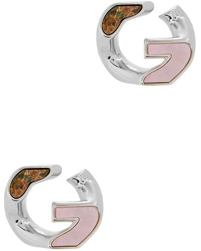 Givenchy G Chain -tone Earrings - White