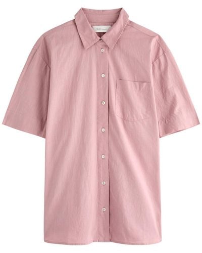 Skall Studio Aggie Cotton-Blend Shirt - Pink