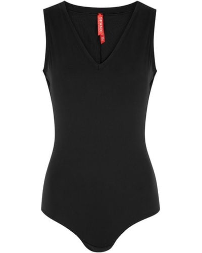Spanx Suit Yourself Stretch-Jersey Bodysuit - Black