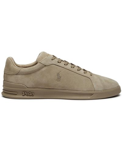 Polo Ralph Lauren Heritage Court Ii Suede Sneakers - Brown