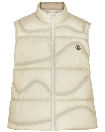 Moncler Beidaihe Quilted Shell Gilet - Natural