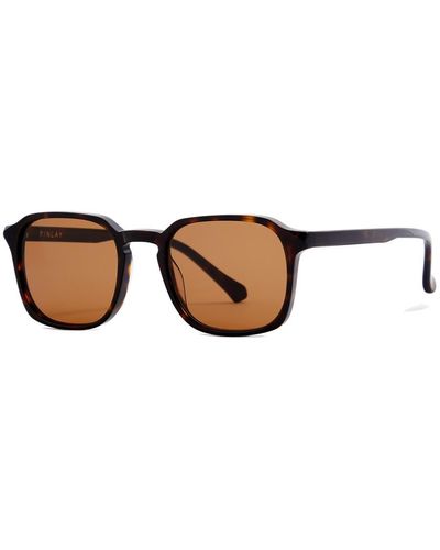 Finlay & Co. Chepstow Square-frame Sunglasses - Brown