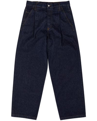 Dries Van Noten Penning Wide-leg Jeans - Blue