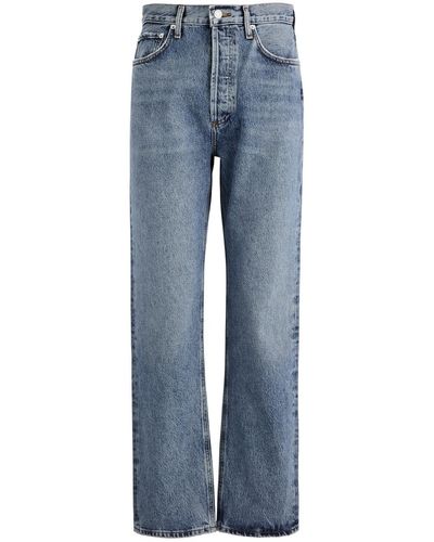 Agolde 90S Pinch Waist Straight-Leg Jeans - Blue