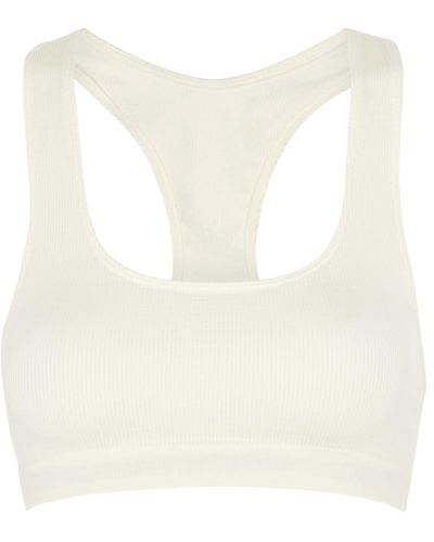 Prism Elated Ribbed Sports Bra - White